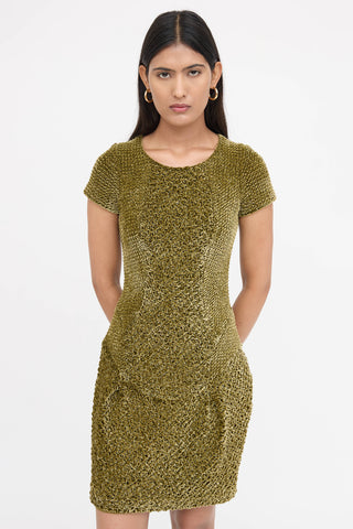 Burberry Textured Velvet  Dress