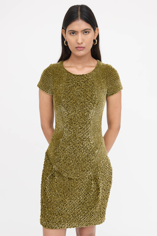 Burberry Textured Velvet  Dress