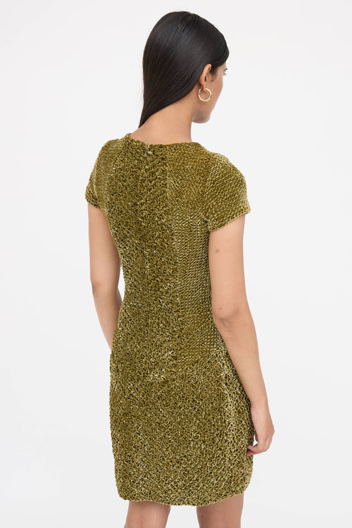 Burberry Textured Velvet  Dress