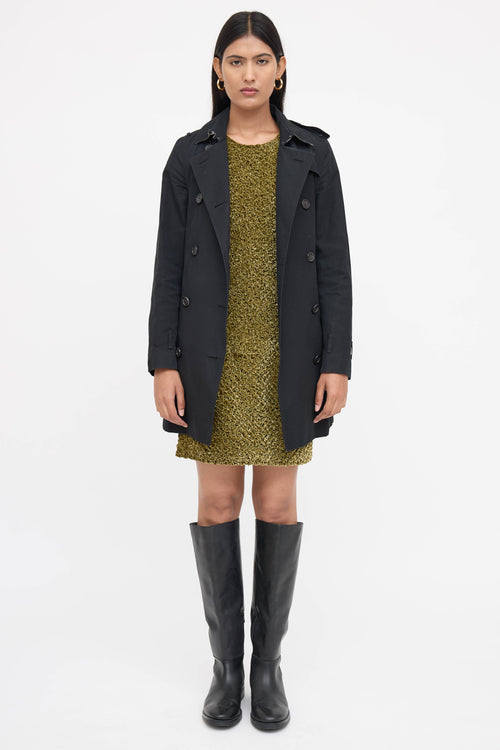 Burberry Textured Velvet  Dress