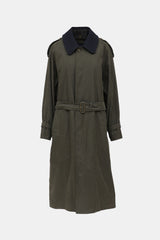 Burberry Wool Belted Trench Coat