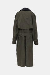 Burberry Wool Belted Trench Coat