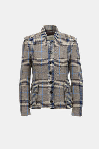 Burberry Wool Check Jacket