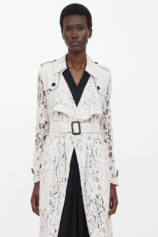 Lace Trench Coat