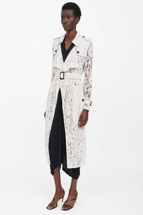 Lace Trench Coat