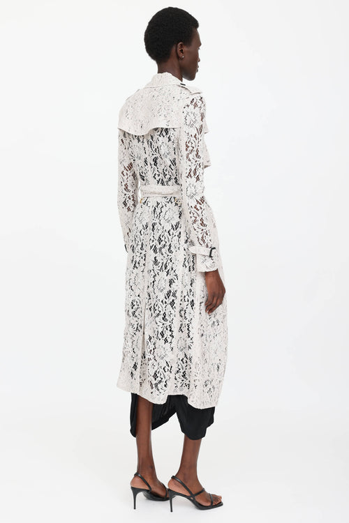 Lace Trench Coat