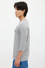 Burberry Grey & Multicolour Logo Top