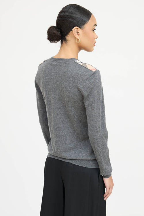 Burberry Brit Wool Check Sweater