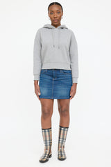 Burberry Embroidered Logo Hoodie