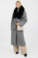 Burberry Grey & Silver D-Ring Leather Bag