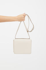 Burberry Grey & Silver D-Ring Leather Bag