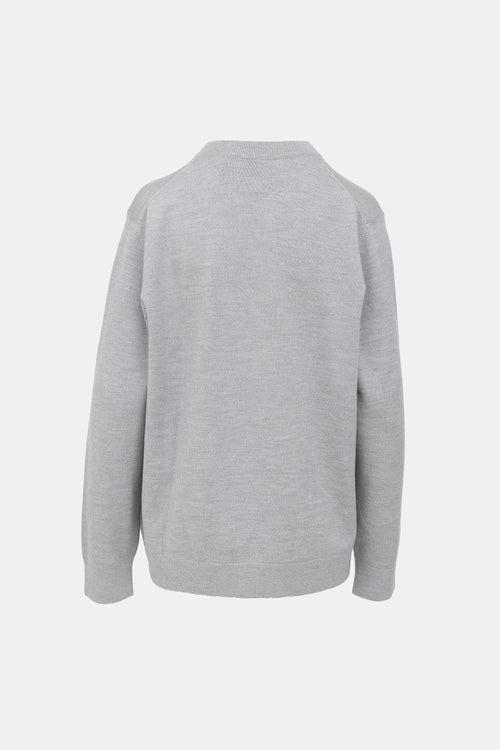 Burberry Wool Fennell Knit Logo Sweater