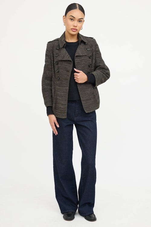 Burberry Textured Pea Coat