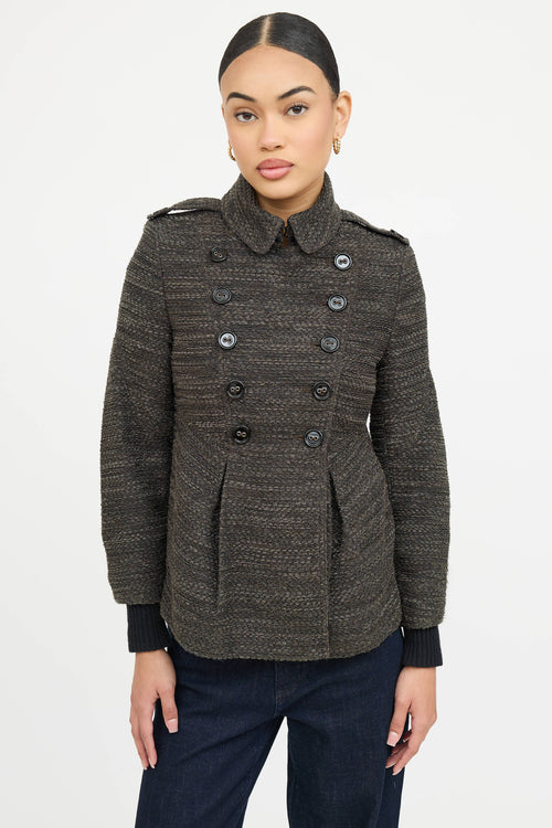 Burberry Textured Pea Coat