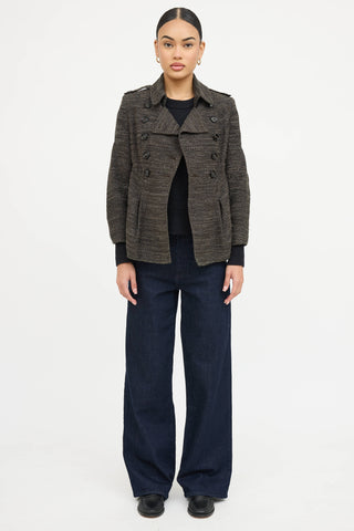 Burberry Textured Pea Coat