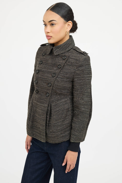 Burberry Textured Pea Coat