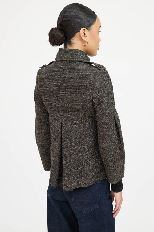 Burberry Textured Pea Coat