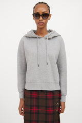 Burberry Light Grey Logo Hoodie