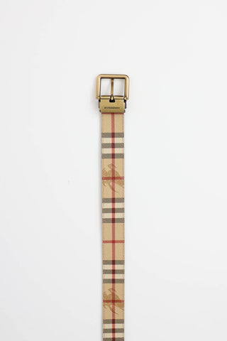 Burberry Haymarket Check Reversible Belt