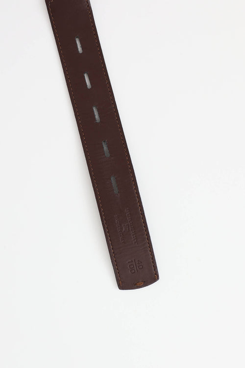Burberry Haymarket Check Reversible Belt