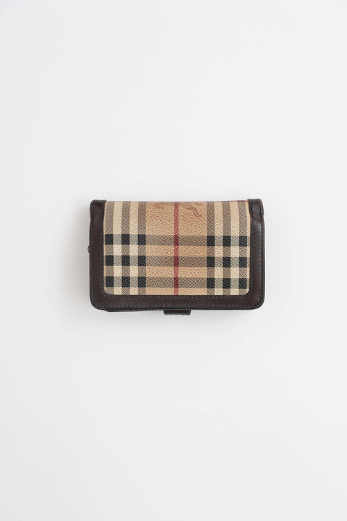 Burberry Haymarket Check Bi-Fold Wallet