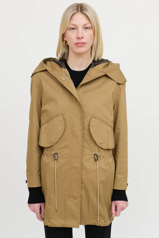 BurberryDrawstring Parka Coat