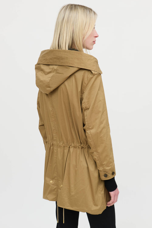 BurberryDrawstring Parka Coat