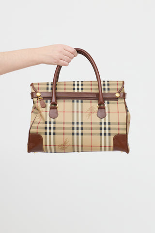 Haymarket Leather & PVC Bag