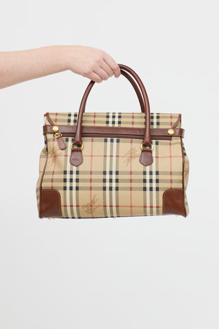 Haymarket Leather & PVC Bag