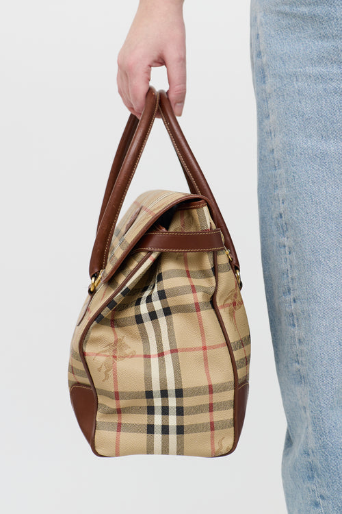 Haymarket Leather & PVC Bag