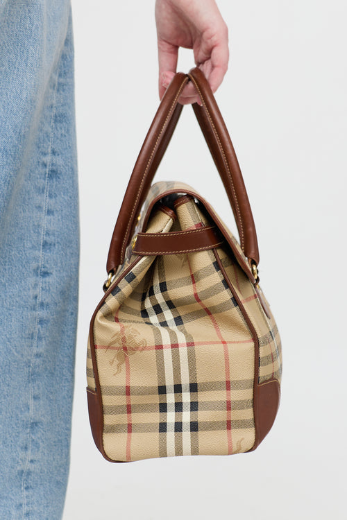 Haymarket Leather & PVC Bag