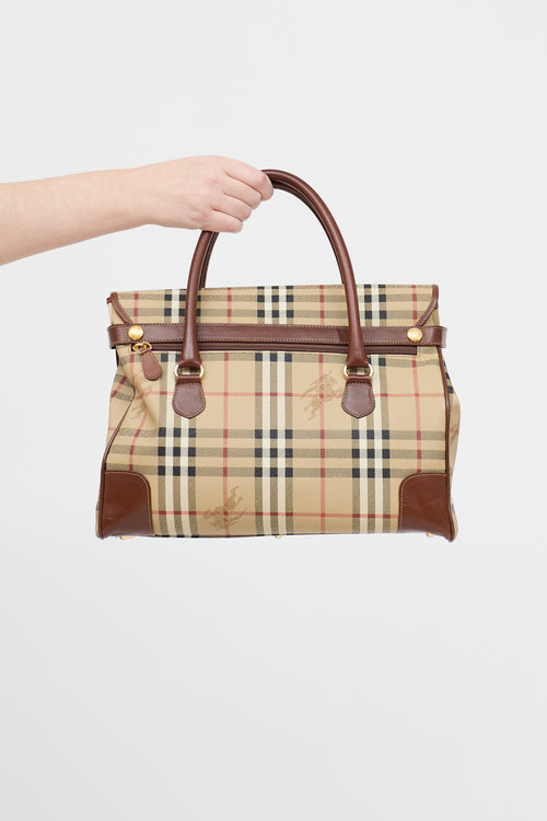 Haymarket Leather & PVC Bag