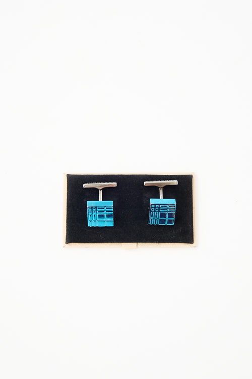 Burberry House Check Cufflinks
