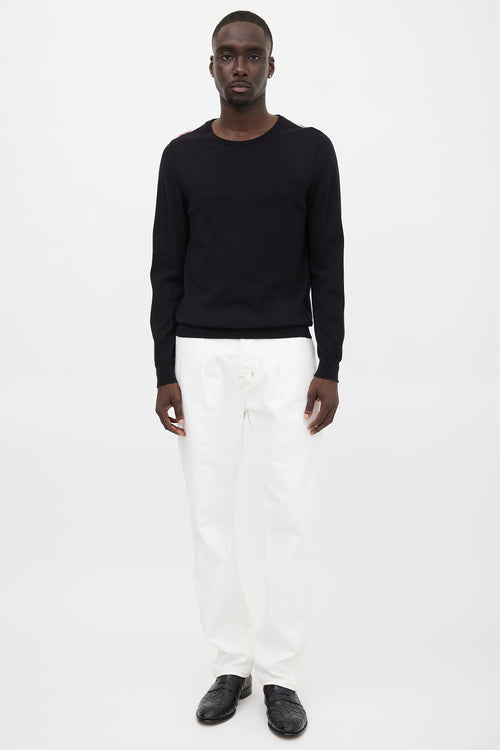 Burberry Jersey Check Sweater