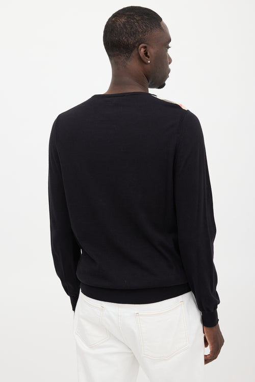 Burberry Jersey Check Sweater