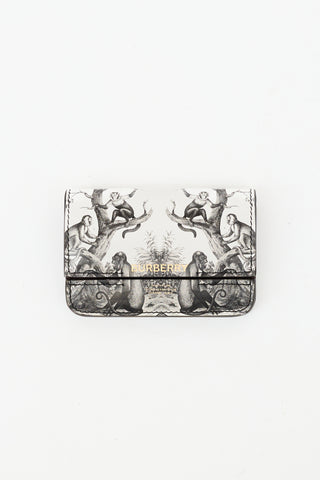 Burberry Leather Card Holder On Chain