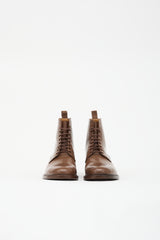 Burberry Leather Lace Up Boot