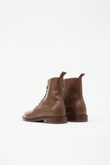 Burberry Leather Lace Up Boot