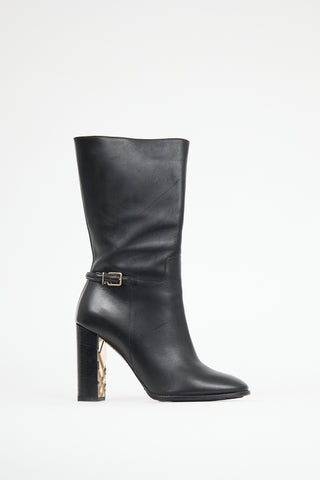 Burberry Leather Marling Boot