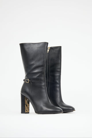 Burberry Leather Marling Boot