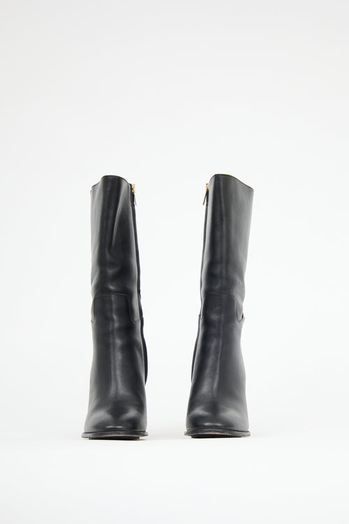 Burberry Leather Marling Boot