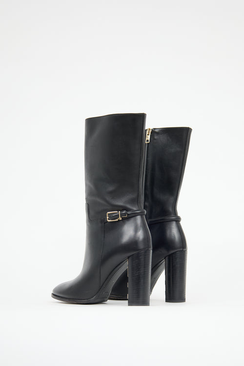 Burberry Leather Marling Boot