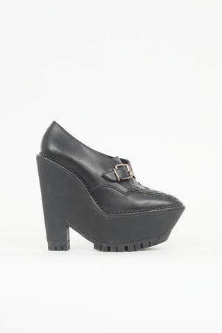 Burberry Leather Platform Loafer