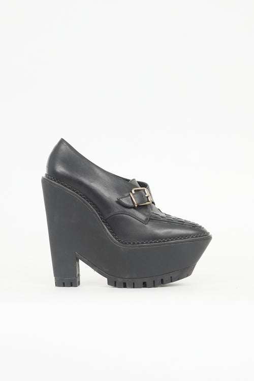 Burberry Leather Platform Loafer