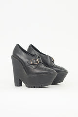 Burberry Leather Platform Loafer