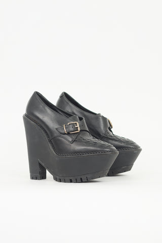 Burberry Leather Platform Loafer