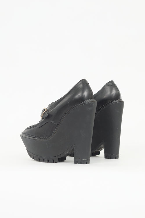Burberry Leather Platform Loafer