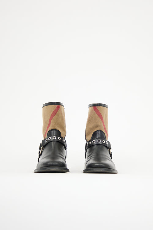 Burberry Leather Queenstead Boot