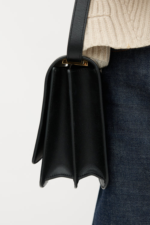 Burberry Leather Medium TB Flap Bag