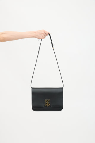 Burberry Leather Medium TB Flap Bag